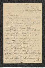 Nachlass Franz Steindachner, Brief von Gabriel Adolphe Boucard an Franz Steindachner (29.07.1882), Inv.Nr. 48.01, Seite 1